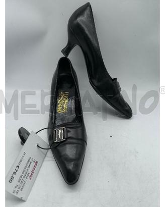SCARPE DONNA DECOLTE' FERRAGAMO NERE