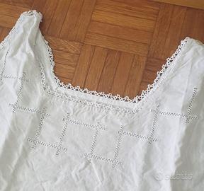 Antica Camicia da Notte in Lino Vintage Primi 900