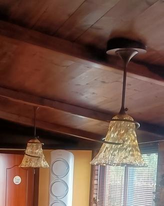 Lampadari a soffitto campana giallo cattedrale