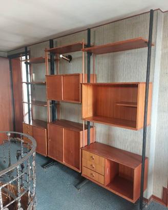 Libreria "svedese" modulare anni 60