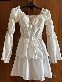 Abito mini dress bianco