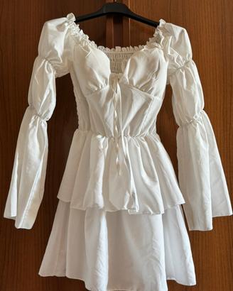 Abito mini dress bianco
