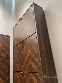 Scarpiera nuova legno noce