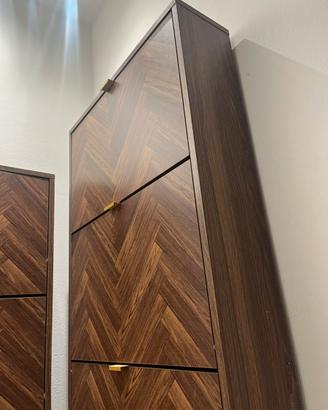 Scarpiera nuova legno noce