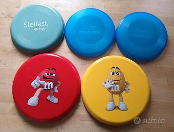 LOTTO DI 5 FRISBEE - GADGET M&M's KINDER E FERRERO