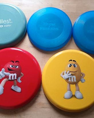 LOTTO DI 5 FRISBEE - GADGET M&M's KINDER E FERRERO