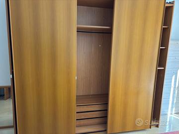 Camera da letto completa noce chiaro