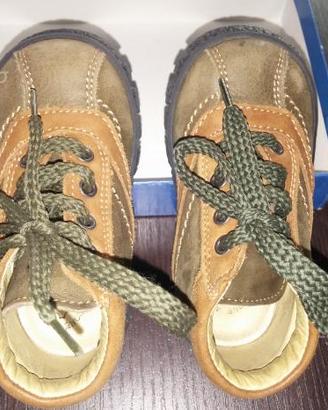 Scarpe bambino scarponcino n.20 tyko in pelle