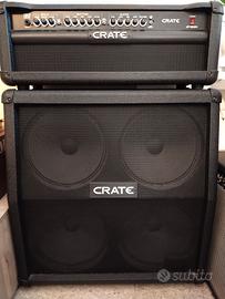 Amplificatore chitarra testa Crate GT1200 H+cassa