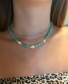Choker perle occhi di gatto