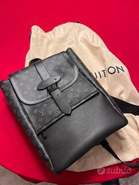 Zaino monogramma louis vuitton saumur nero