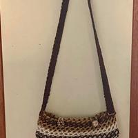Borsa a Tracolla Crochet Fatta a Mano
