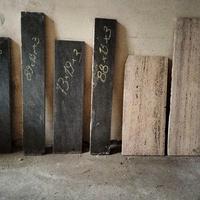 Lastre in pietra lavica ed in travertino