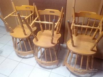 Sedie in legno massello PZ 6