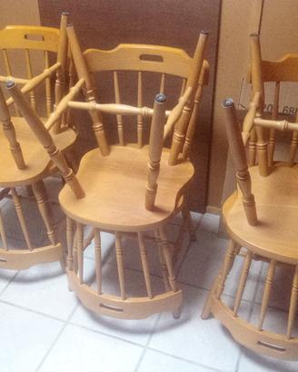 Sedie in legno massello PZ 6
