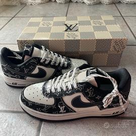 Nike air force 1 personalizzate bianche e nere