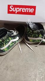 vans x supreme skull