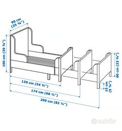Letto per Ragazzino allungabile 