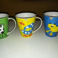 Tazze colorate Animali Mucca Gatto Gallina