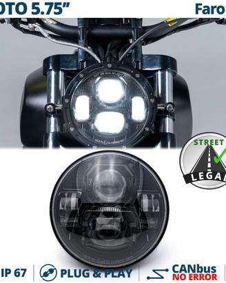 FARO LED per Harley Davidson Dyna OMOLOGATO