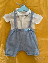 Completo battesimo 6/9 mesi neonato