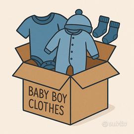 Scatolone vestiti, bambini