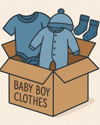 Scatolone vestiti, bambini