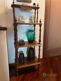 Antica etagere stile Vittoriano in legno