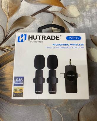 Microfono wireless Doppio - Lightning/Type C/Aux