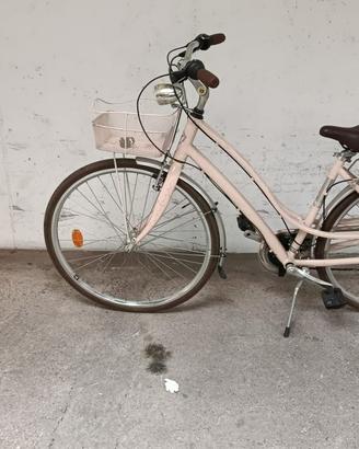 bici donna rosa