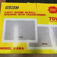 GBC COPPIA DIFFUSORI A INCASSO RETTANGOLARE 70WATT