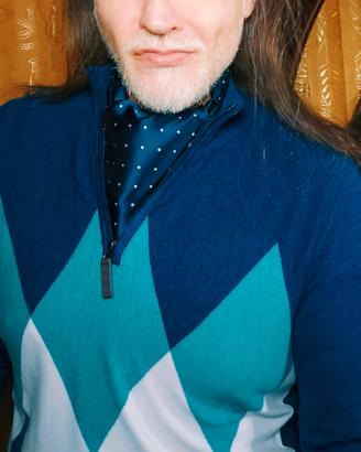 Maglione Uomo Nerovago con Mezza Zip