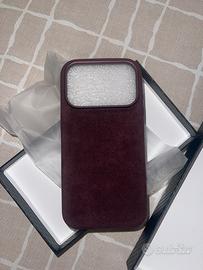 Cover alcantara iphone 18 pro burgundy