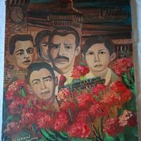 Quadro Domenico Graziani  Partigiano 50x6