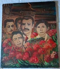 Quadro Domenico Graziani  Partigiano 50x6