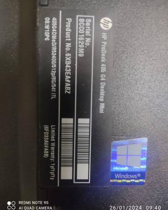 PC HP PRODESK 405 G4 MINI