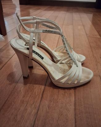sandali da sposa 37 usati Albano tacco 12