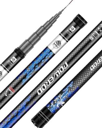 Canna da pesca telescopica fibra carbonio