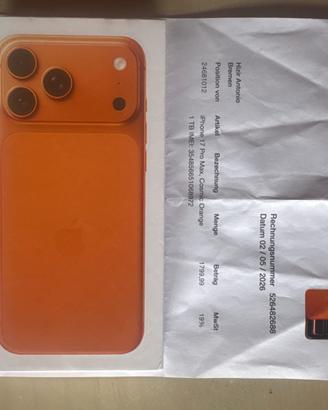 Iphone 17 pro max orange
