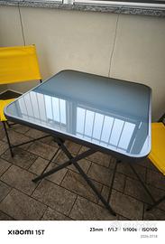 tavolo da pranzo per giardino 90x90