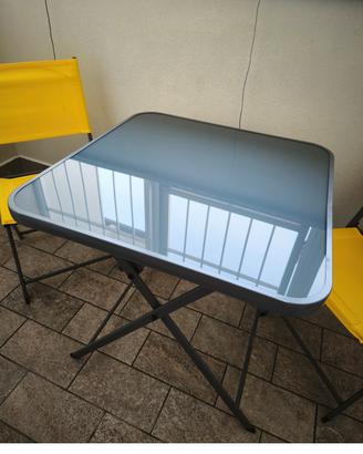 tavolo da pranzo per giardino 90x90