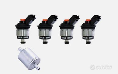 4 INIETTORI PER LANDI RENZO FIAT TAPPO ARANCIO