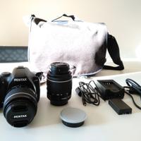 PENTAX K-50 con obiettivi Pentax 18-55 e 50-200