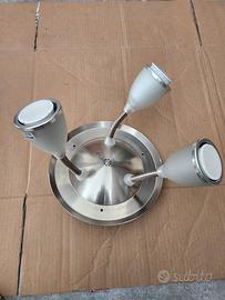plafoniera 3 lampade gu10 orientabili