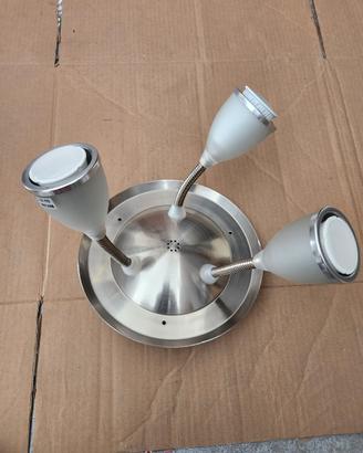 plafoniera 3 lampade gu10 orientabili