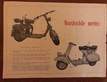 Depliant pubblicitari accesssori Vespa d’epoca