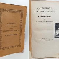 QUESTIONI SULL'ORDINAMENTO DELLE STATISTICHE 1830
