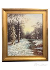 Quadro bosco di inverno NUOVO