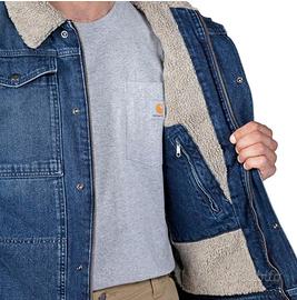 Carhartt Relaxed Fit Denim Sherpa-lined Jacket Gia