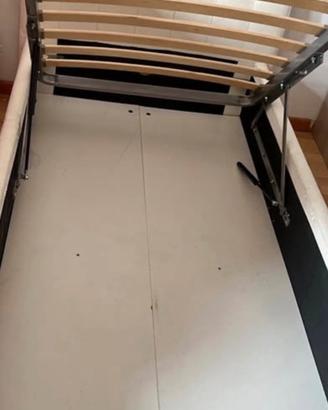 Letto singolo con contenitore